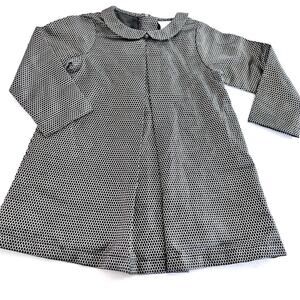 Louis Louise girls gold metallic A-line long sleeve dress size 4